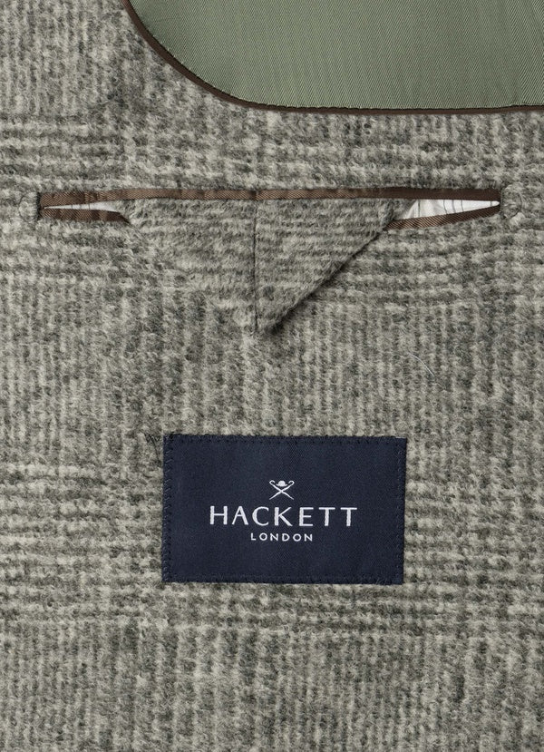Cotton Glencheck Knit Blazer