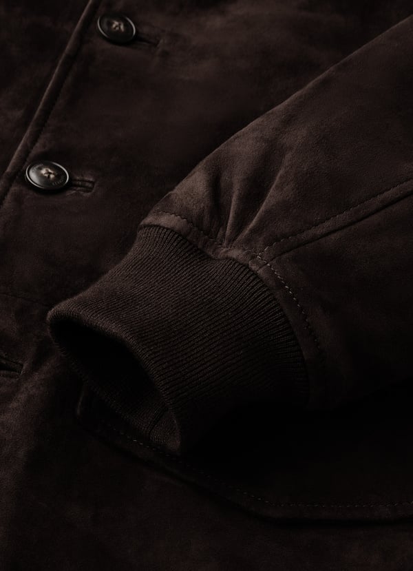 Suede Bomber Jacket
