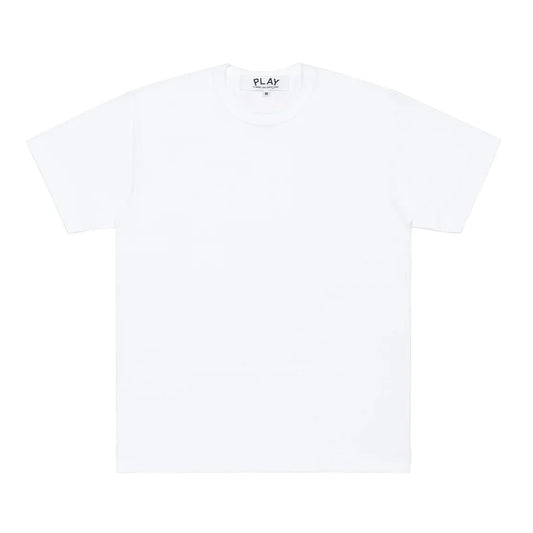 CDG PLAY T-Shirt Heart on Back ¨C White, Black Heart