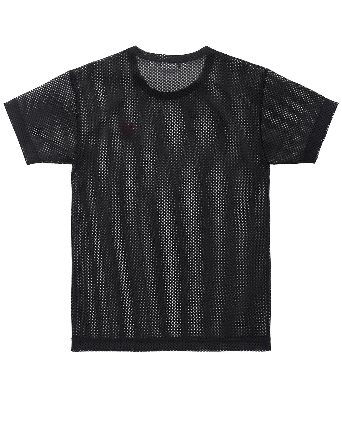 CDG PLAY Mesh T-Shirt ¨C Black, Red Heart