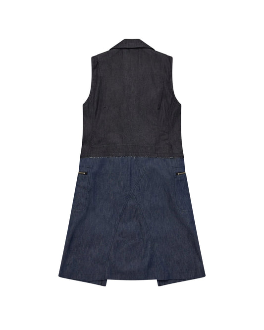 Black CDG Denim Vest Dress