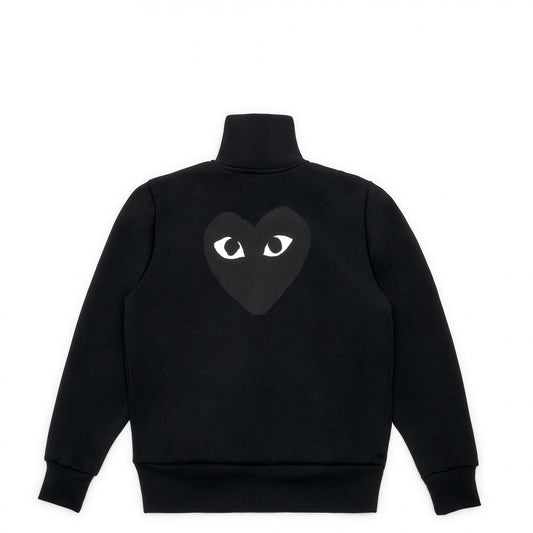 CDG PLAY Zip Track Jacket ¨C Black, Black Heart