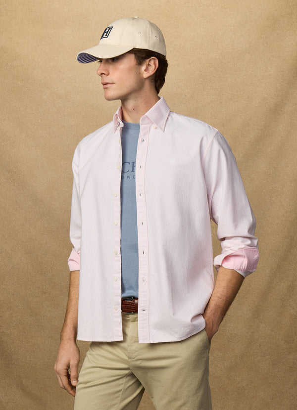 Classic Fit Oxford Ticking Stripe Shirt