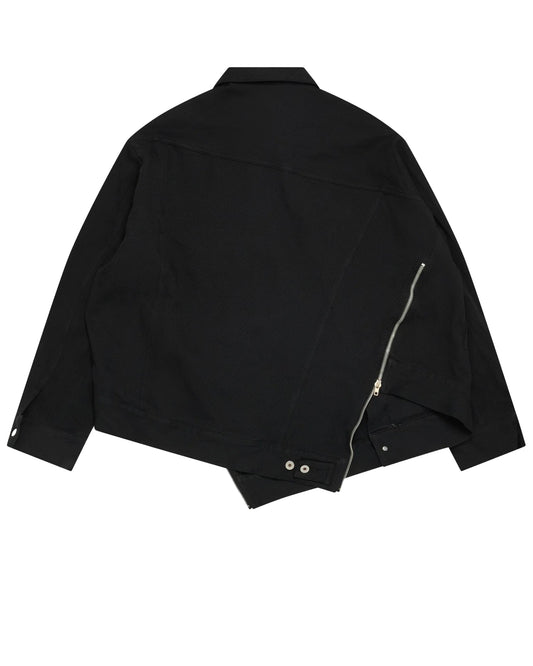 Black CDG Bias Cut Jacket