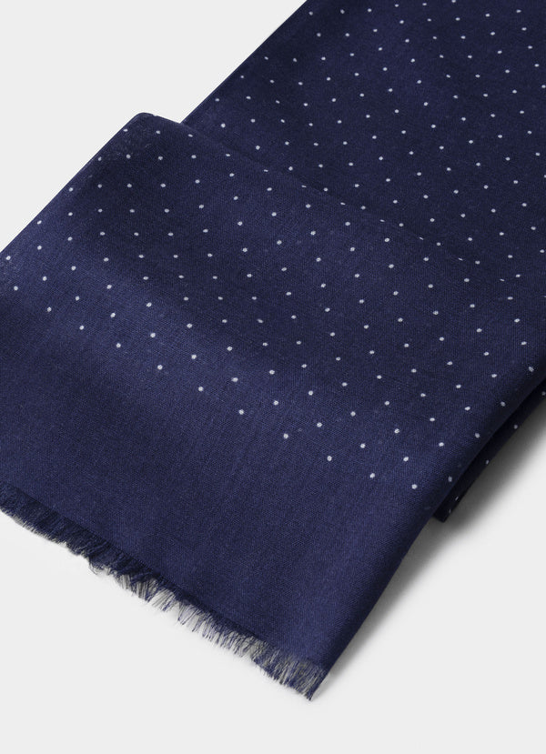 Polka Dot Boarder Scarf