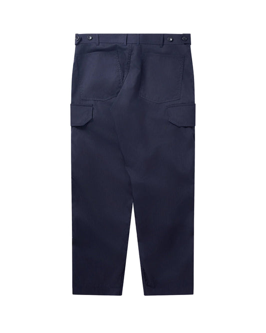 CDG SHIRT Side Pockets Dobby Stripes Pants ¨C Navy