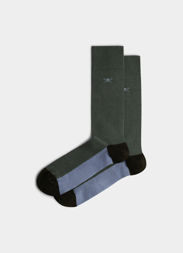 Combed Cotton Colour Block Socks
