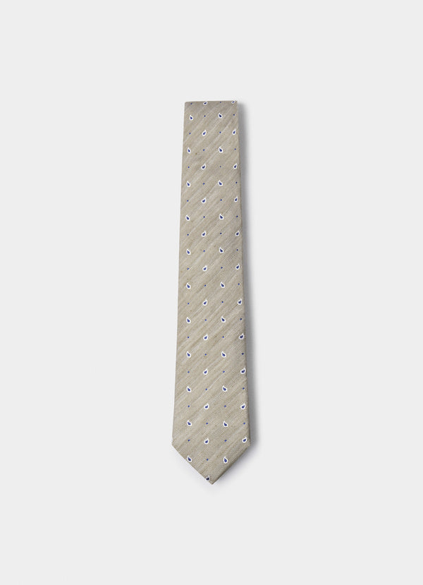 Paisley Silk Linen Tie