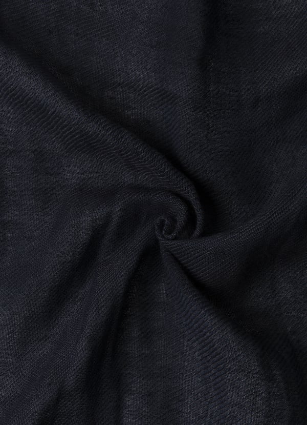 Linen Cotton Logo Scarf