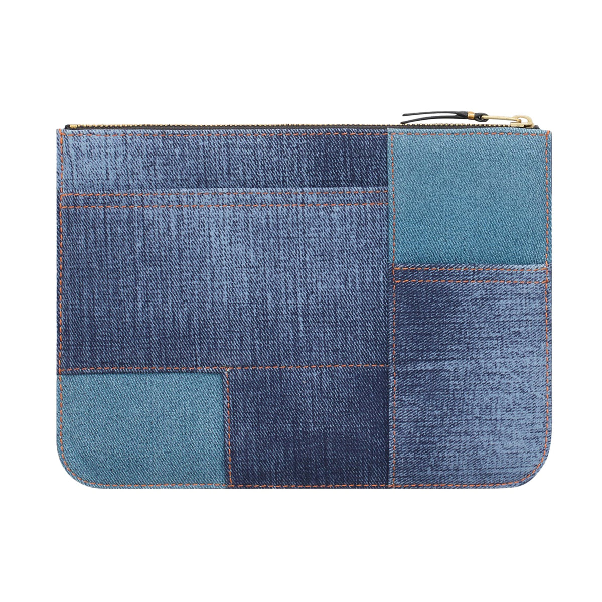 CDG Wallet Denim Pocket Serie SA5100DP Zip Pouch ¨C Blue