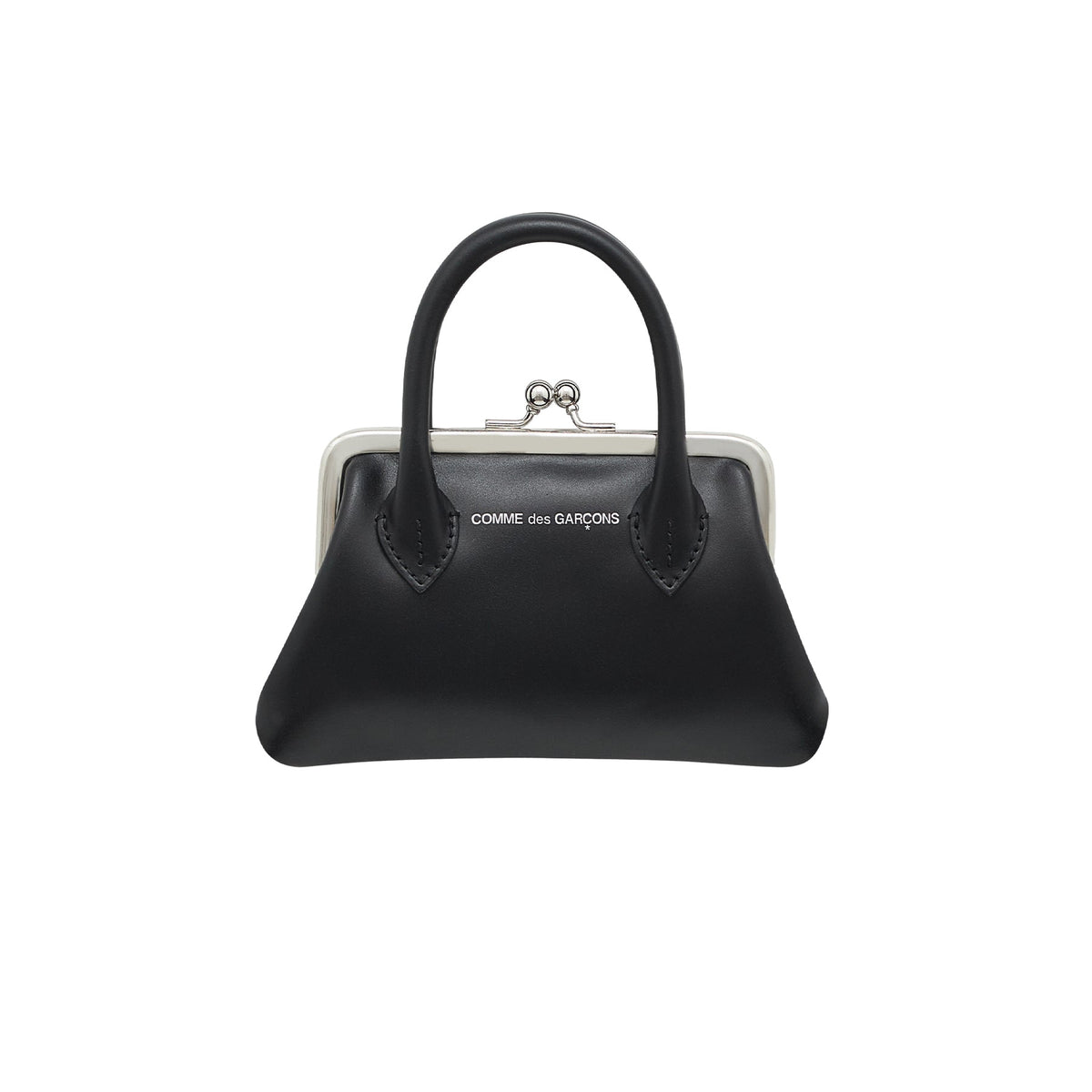 CDG Wallet Clasp Handles Line SA0301CH Kiss Clasp Wallet ¨C Black