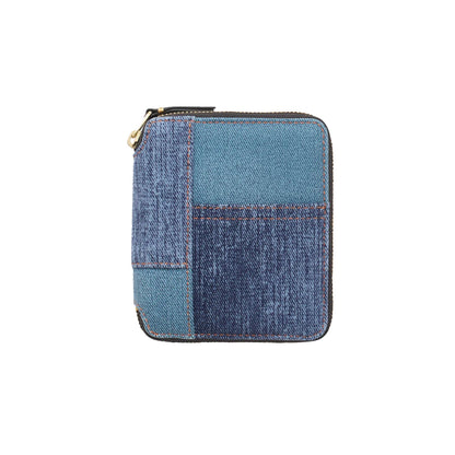 CDG Wallet Denim Pocket Serie SA2100DP Zip Around Wallet ¨C Blue