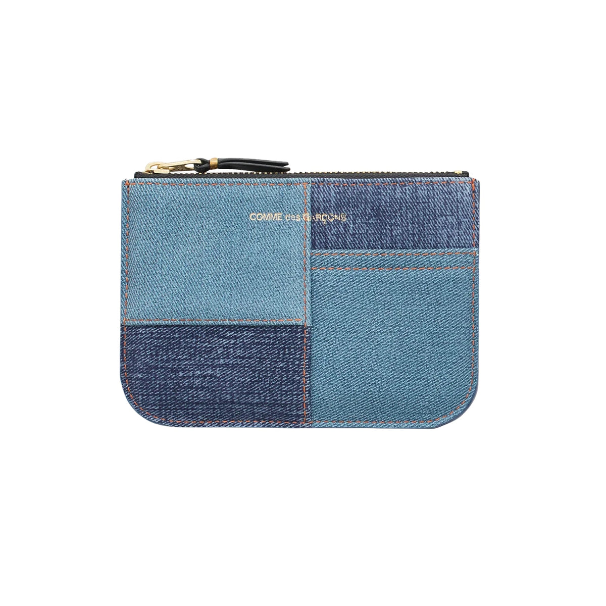 CDG Wallet Denim Pocket Serie SA8100DP Zip Pouch ¨C Blue