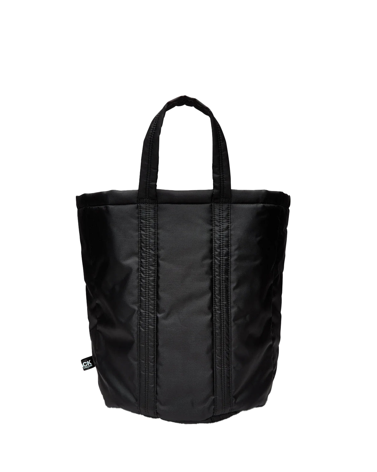 Black CDG Medium Circular Tote Bag