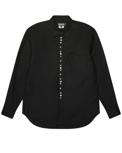 Black CDG Studded Blouse