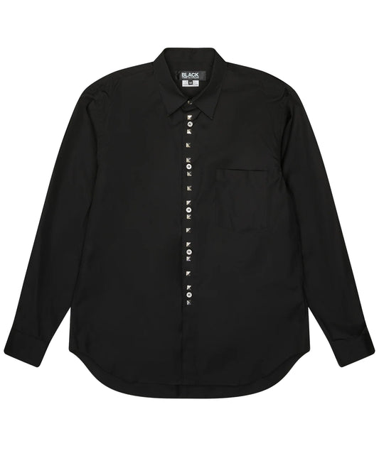 Black CDG Studded Blouse