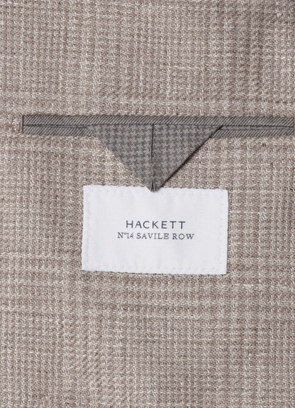 Wool-Linen Glencheck Blazer