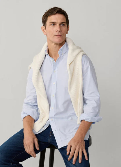Tailored Fit Ticking Stripe Shirt