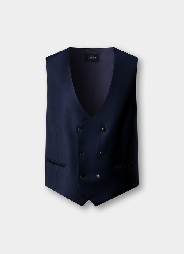Wool Stretch Twill Waistcoat