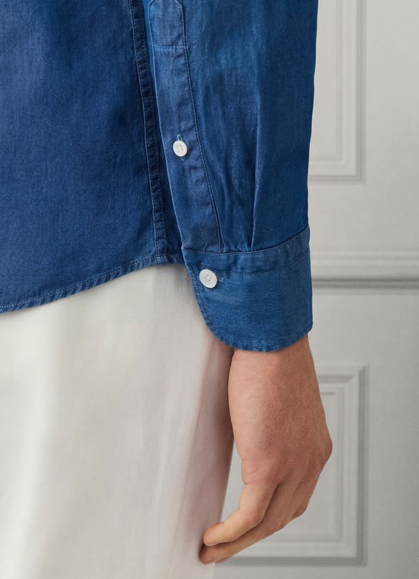 Tailored Fit Denim Shirt