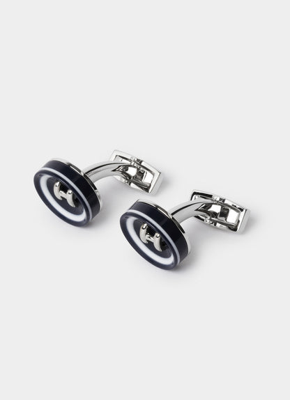 H Button Cufflinks
