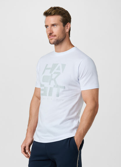 Classic Fit Branded Block Graphic T-Shirt