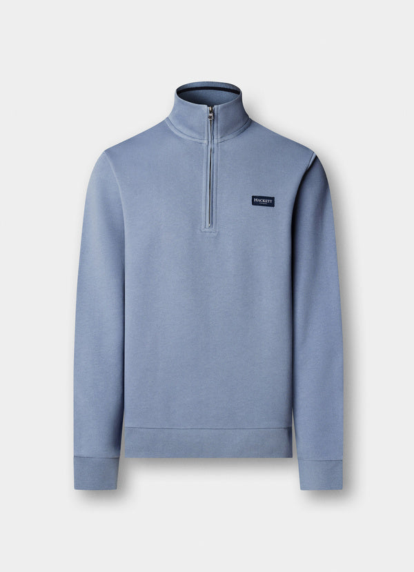 Branded Badge Quarter Zip Sweat