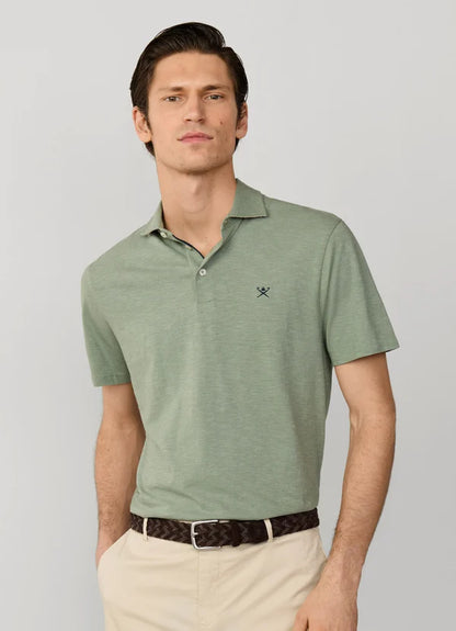 Classic Fit Short Sleeve Linen Trim Polo