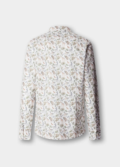 Tailored Fit Fauna Print Shirt