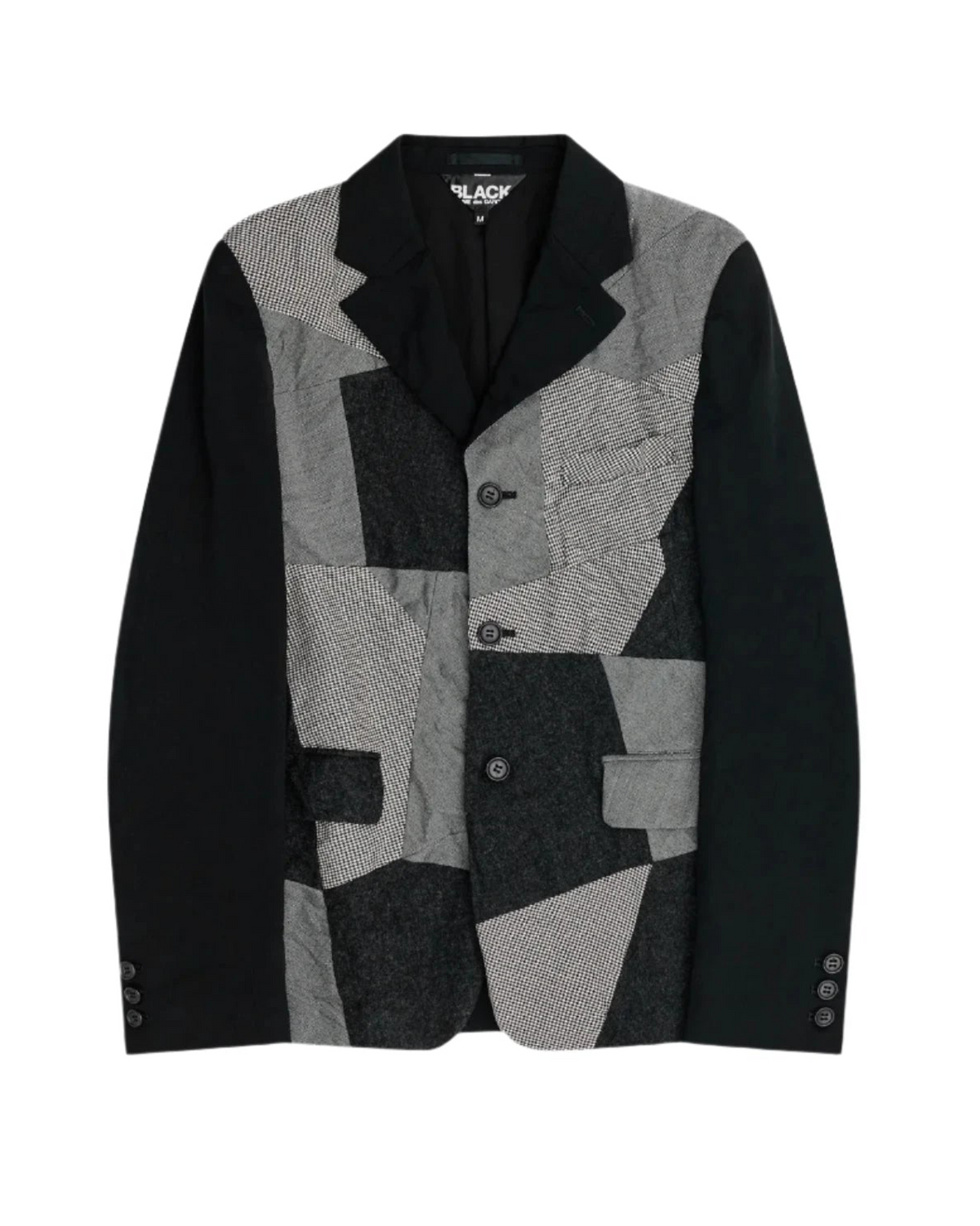 Black CDG Multi Fabric Jacket
