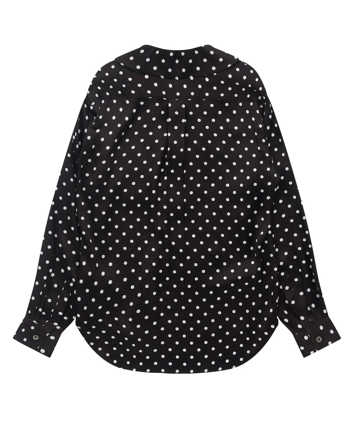 Black CDG Asymmetric Polka Dot Shirt