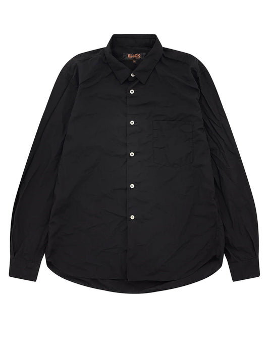 Black CDG Creased Shirt