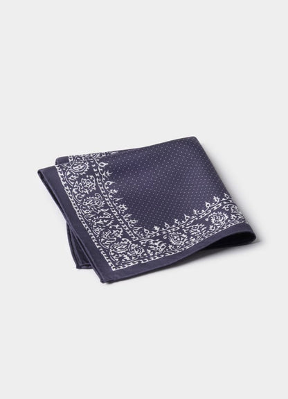 Dot Cotton Silk Pocket Square