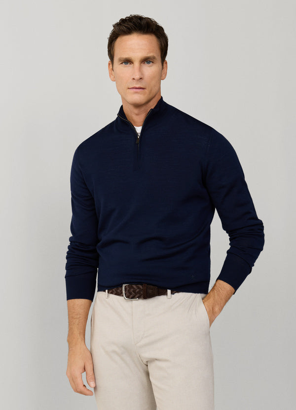 Merino Wool Quarter-Zip Jumper