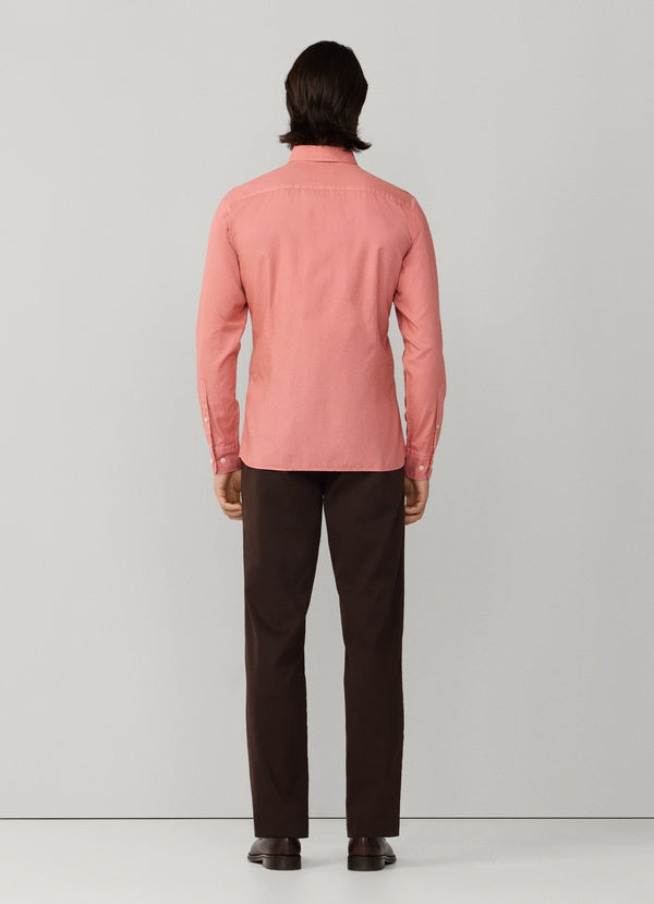 Tailored Fit Garment Dyed Oxford Shirt