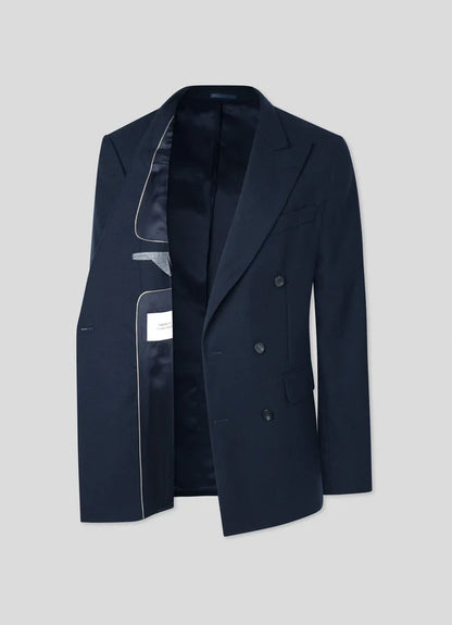 Wool Fresco Double Breasted Suit - Woven In England