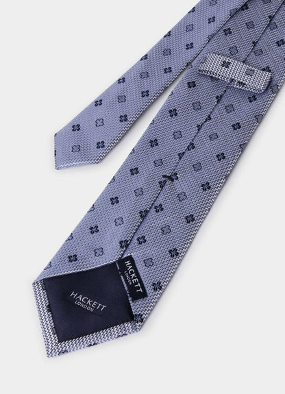 Geometric Flower Silk Tie