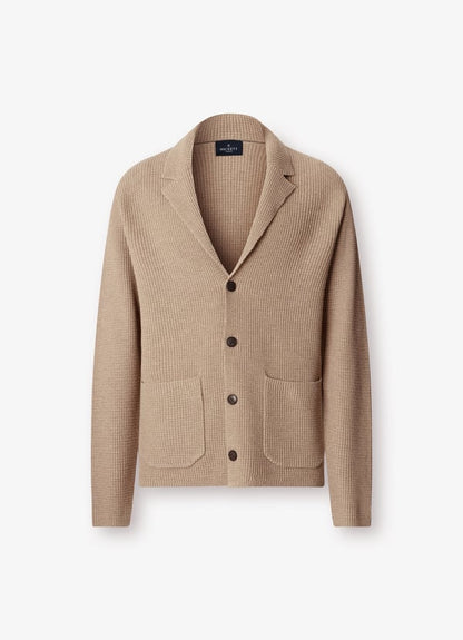 Wool Blend Knit Blazer