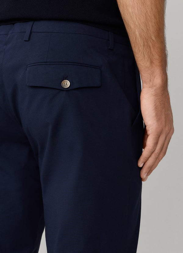 Slim Fit Kensington Houndstooth Trouser