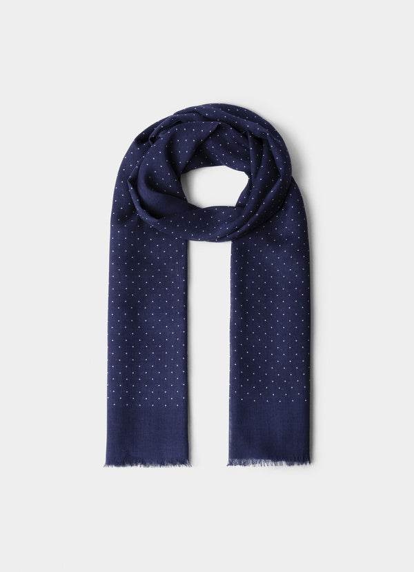 Polka Dot Boarder Scarf