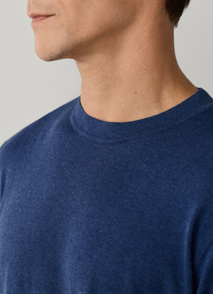 Cotton-Linen Knitted Short Sleeve T-Shirt