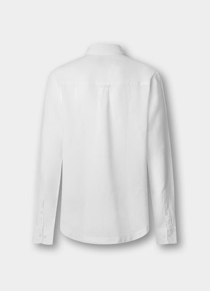 Classic Fit Linen Half Placket Shirt