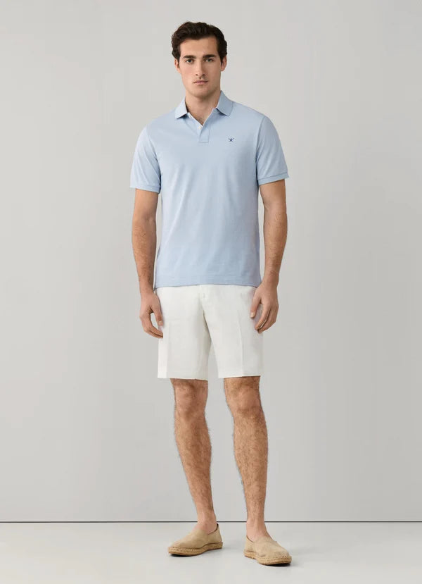 Classic Fit Short Sleeve Logo Pique Polo