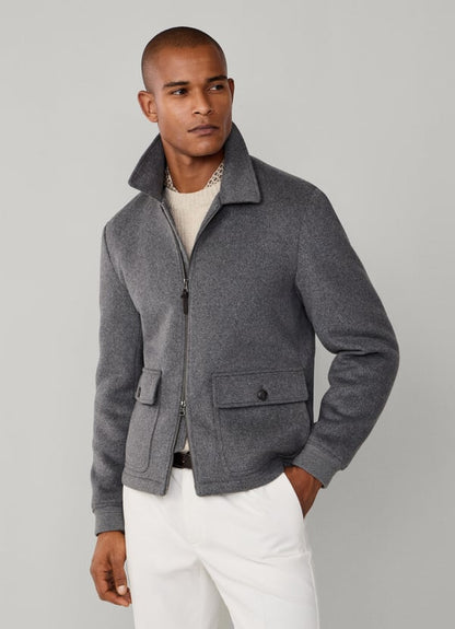 Quilted Blouson Jacket