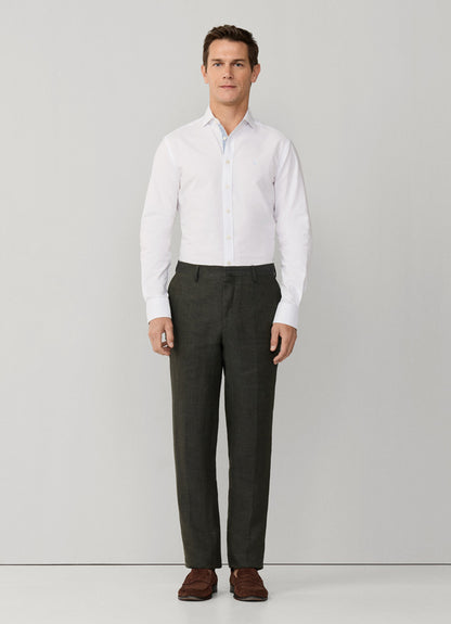 Tailored Fit White Oxford Multi-Trim Shirt