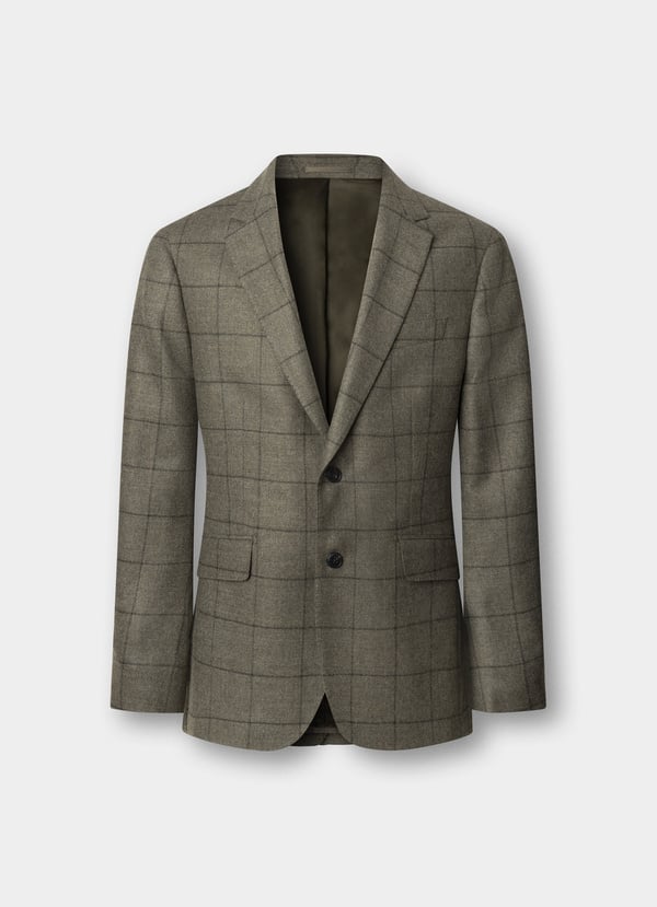 Wool Windowpane Blazer