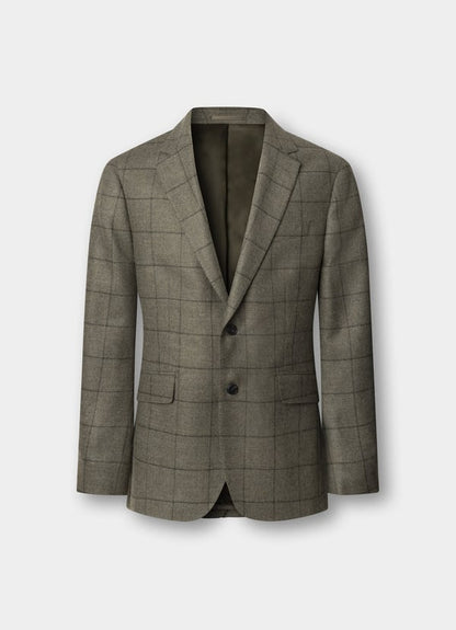 Wool Windowpane Blazer