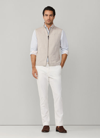 Cotton-Linen Textured Gilet