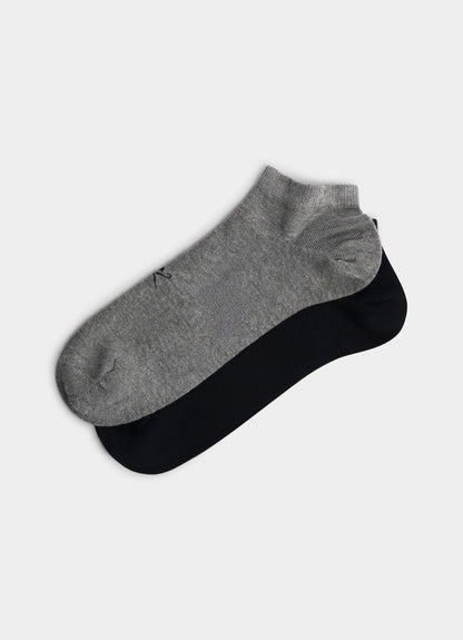 Two Pack Solid Trainer Socks