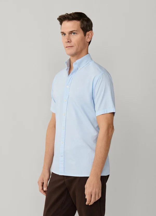 Tailored Fit Short Sleeve Oxford Shirt